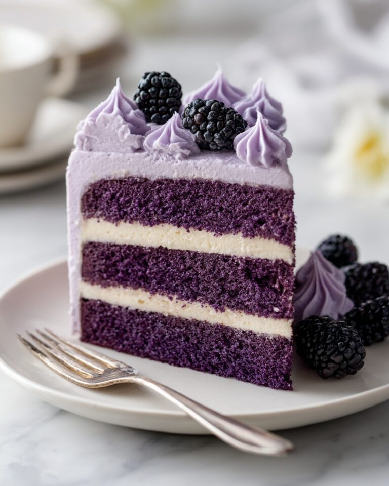 Purple Velvet Cake with White Chocolate Cream Cheese Frosting Recipe