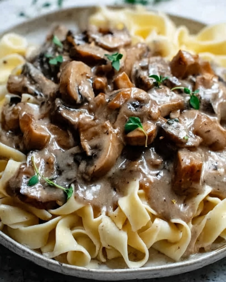 Rustic Beef Stroganoff with Egg Noodles Recipe - Recipe Image