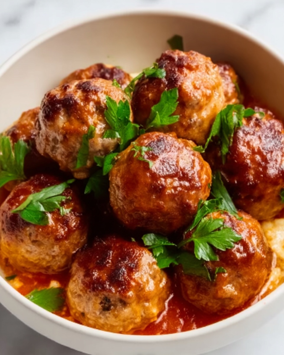 Marry Me Chicken Meatballs Recipe - Recipe Image