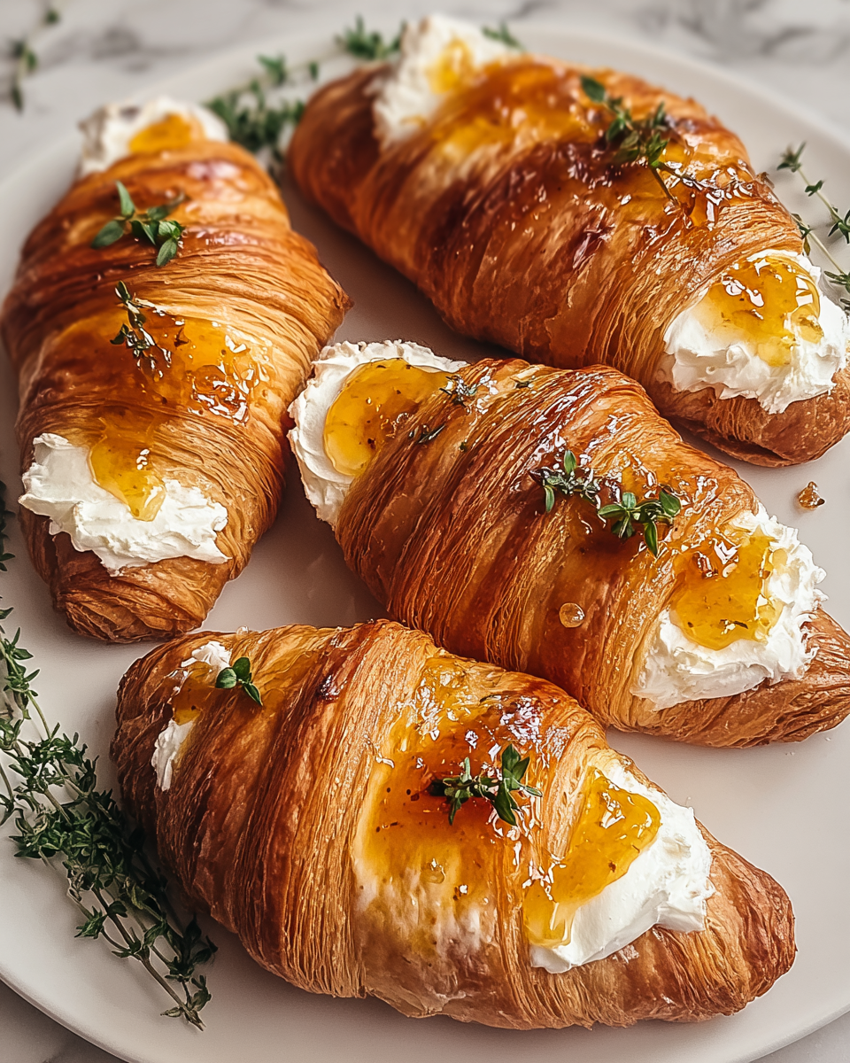 Whipped Ricotta with Burnt Honey Croissants Recipe - Recipe Image