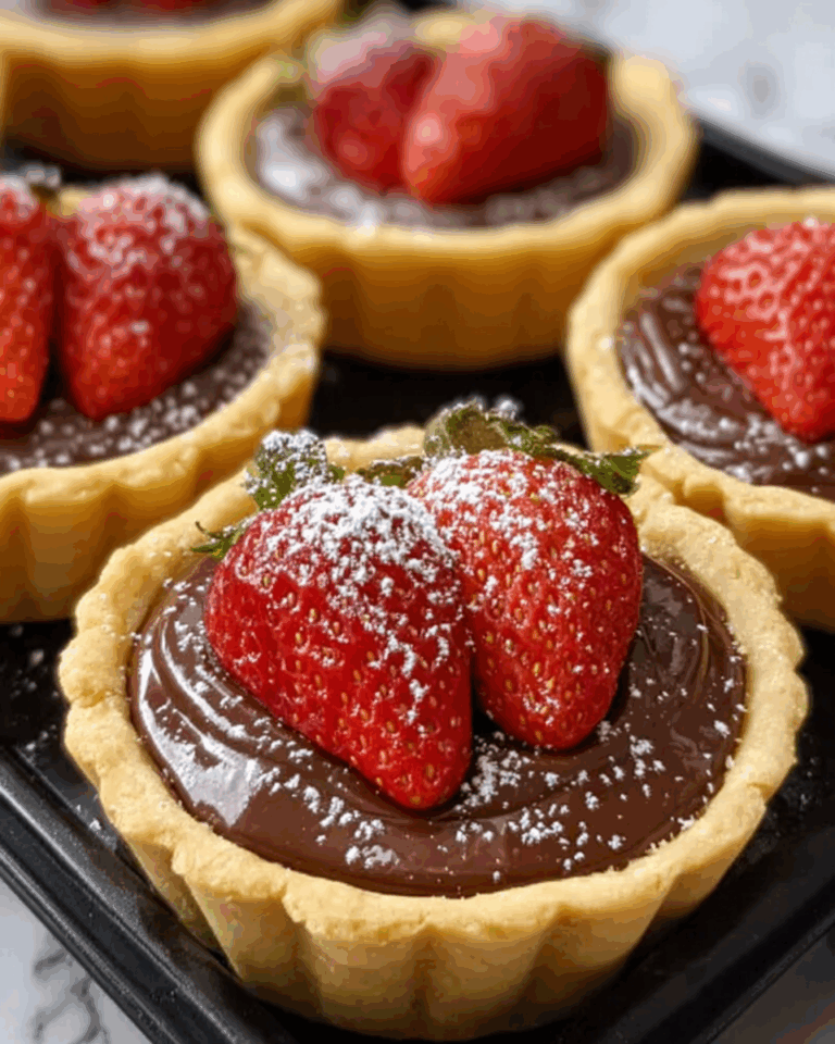 Chocolate Strawberry Tarts Recipe