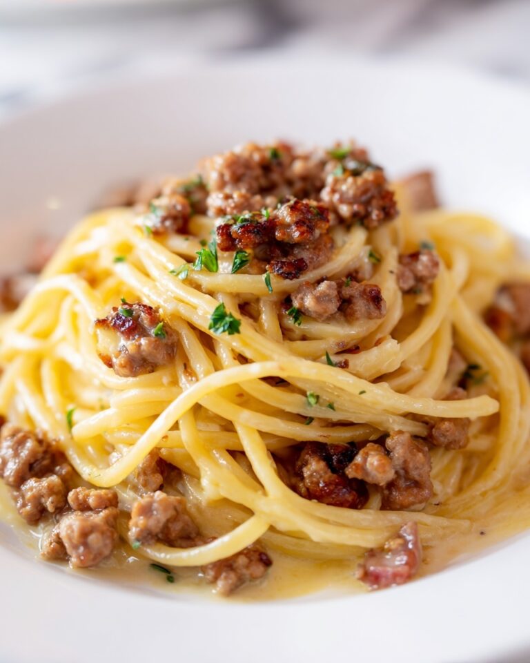 One-Pot Creamy Beef and Garlic Butter Pasta Recipe