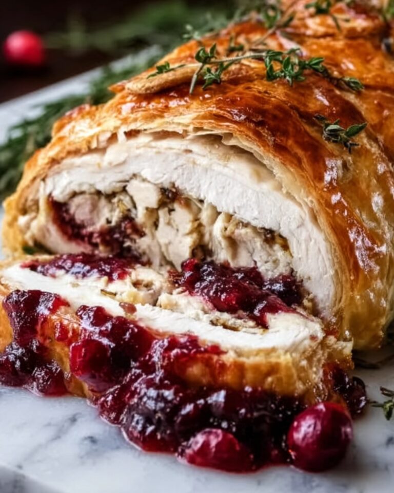 Cranberry Hazelnut Turkey Wellington Recipe