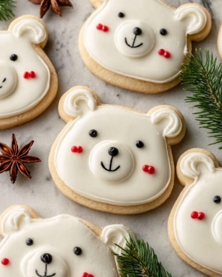 Buttercream Polar Bear Cookies Recipe