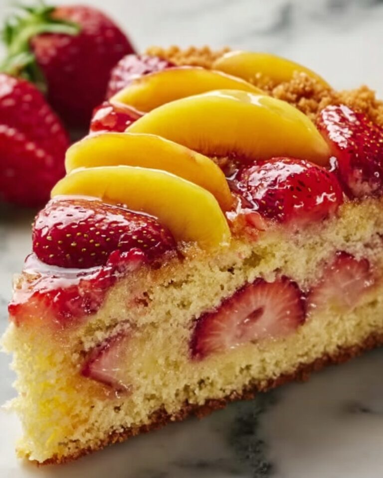 Refreshing Strawberry Peach Loaf Cake Recipe