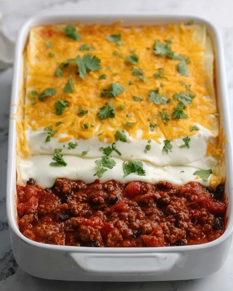 Beef Enchilada Casserole with Corn Tortillas Recipe