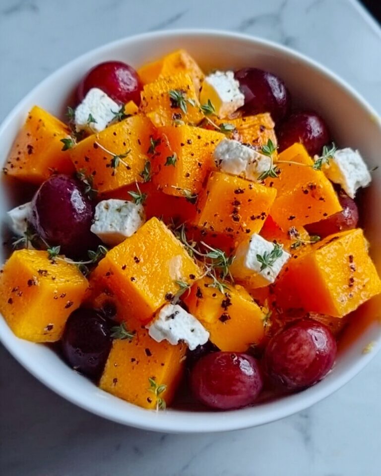 Roasted Butternut Squash with Cranberries and Feta Recipe
