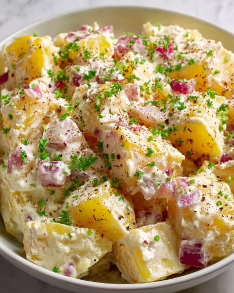 Smashed Potato Salad with Dill Pickles, Capers, and Fresh Dill Recipe