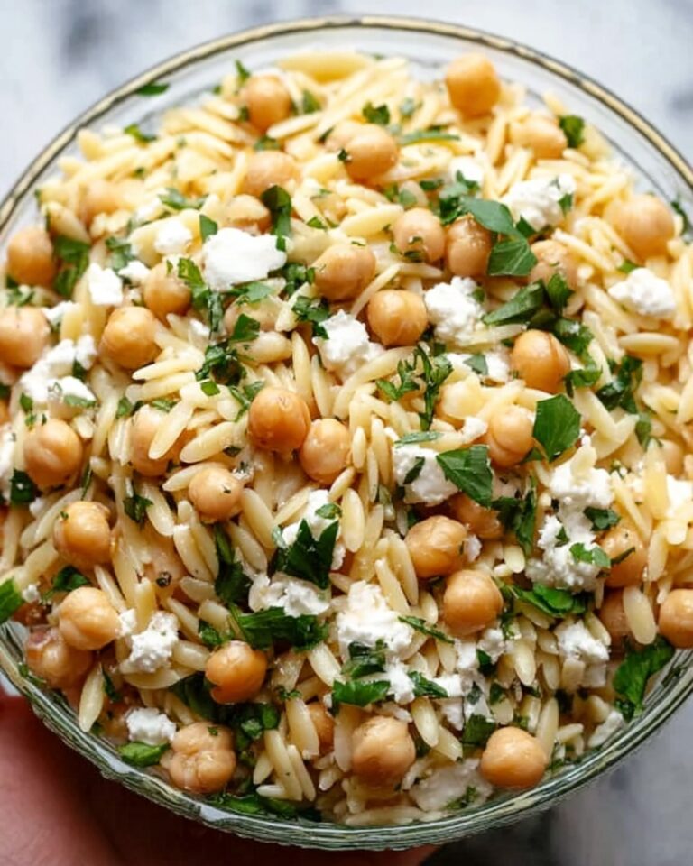 Zesty Orzo Pasta with Creamy Ricotta and Chickpeas Recipe