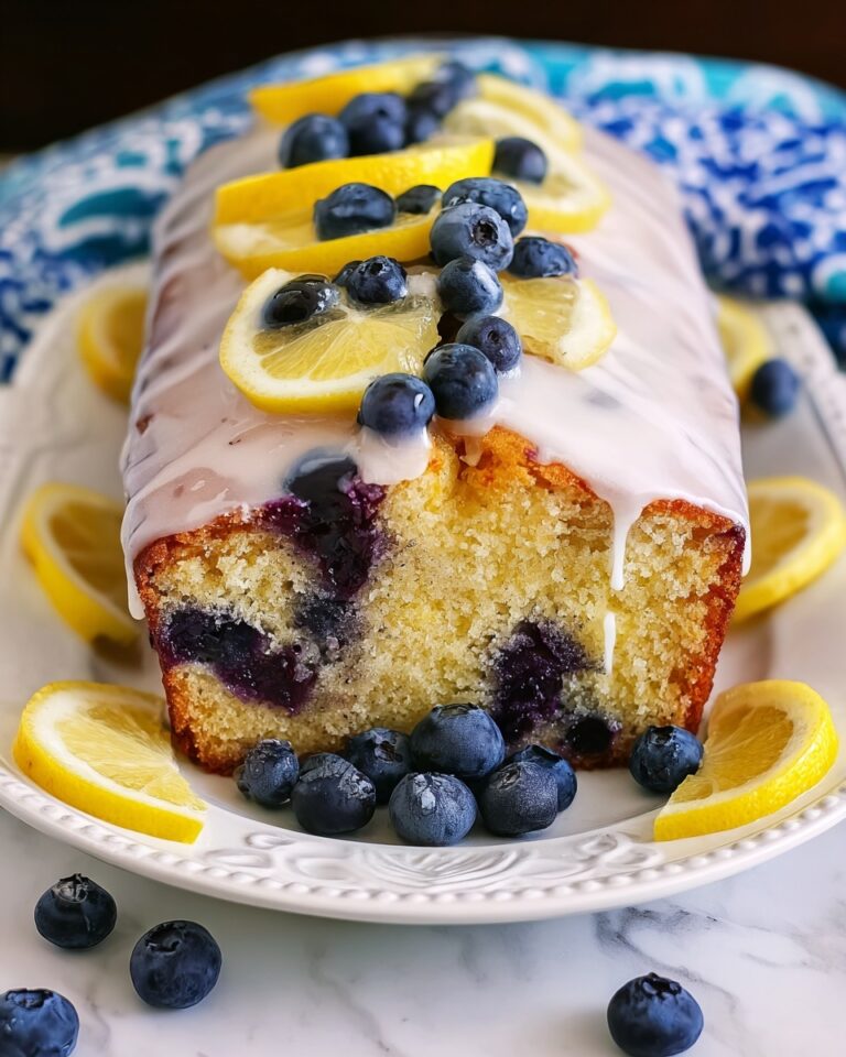 Lemon Blueberry Loaf with Lemon Glaze Recipe