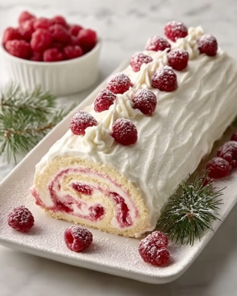 Christmas Raspberry Cake Roll Recipe