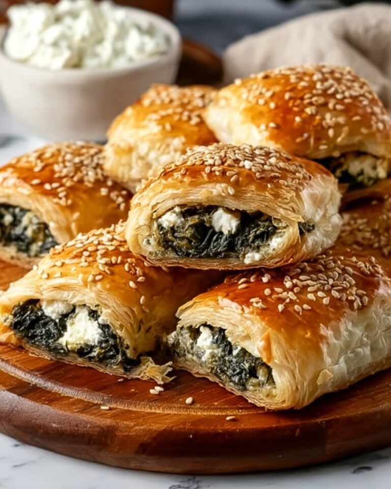 Savory Spinach and Feta Stuffed Puff Pastry Recipe