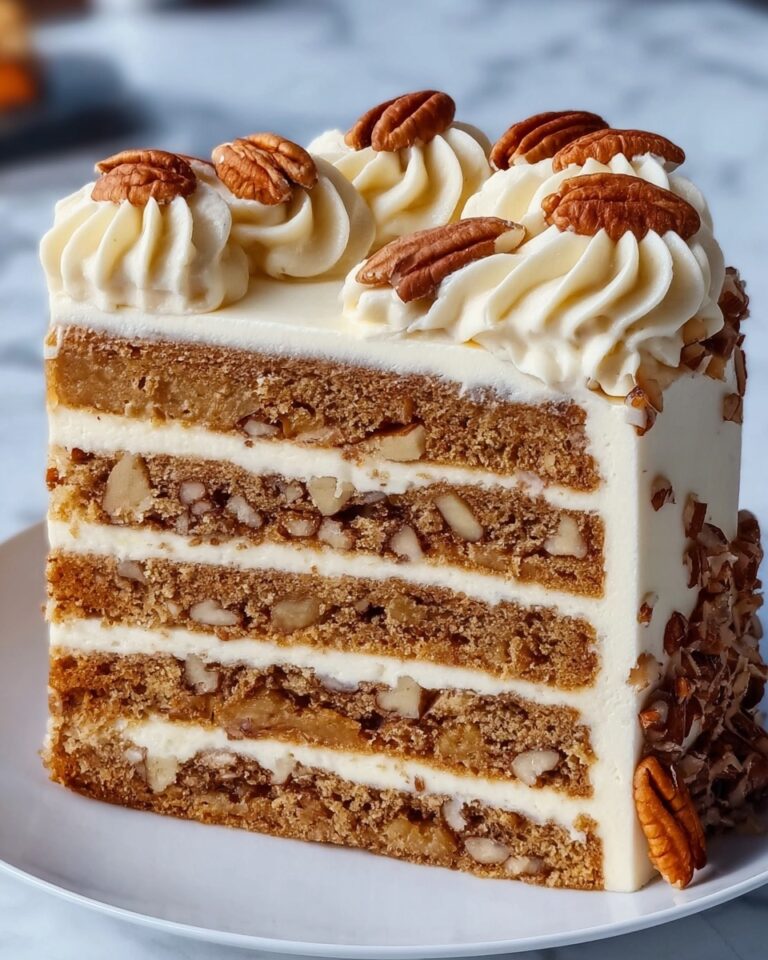 Romanian Walnut Buttercream Cake Recipe