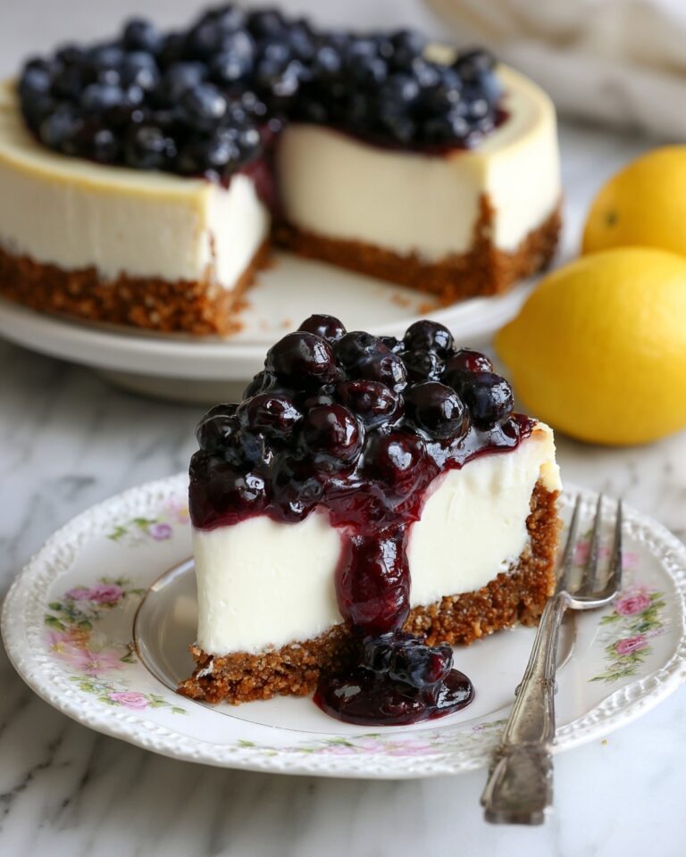 Lemon Blueberry Cheesecake Recipe