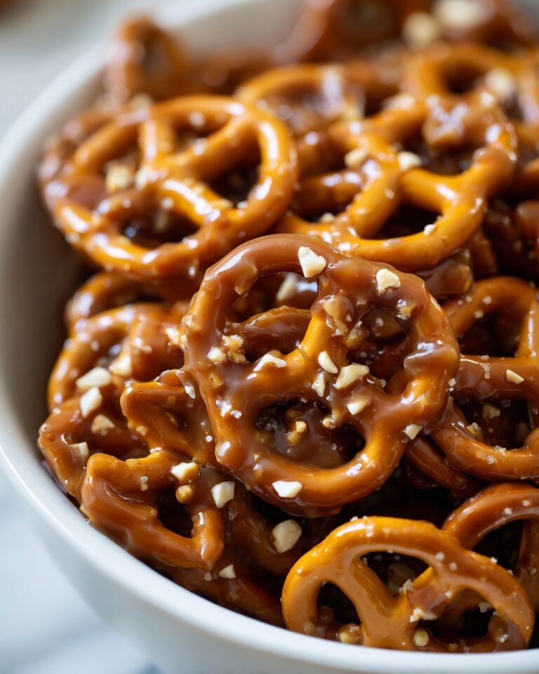 Caramel Pretzels Recipe (Butter Toffee Pretzels) Recipe