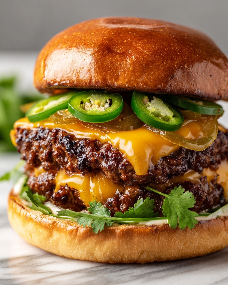 Jalapeño-Onion Smash Burgers Recipe - Recipe Image