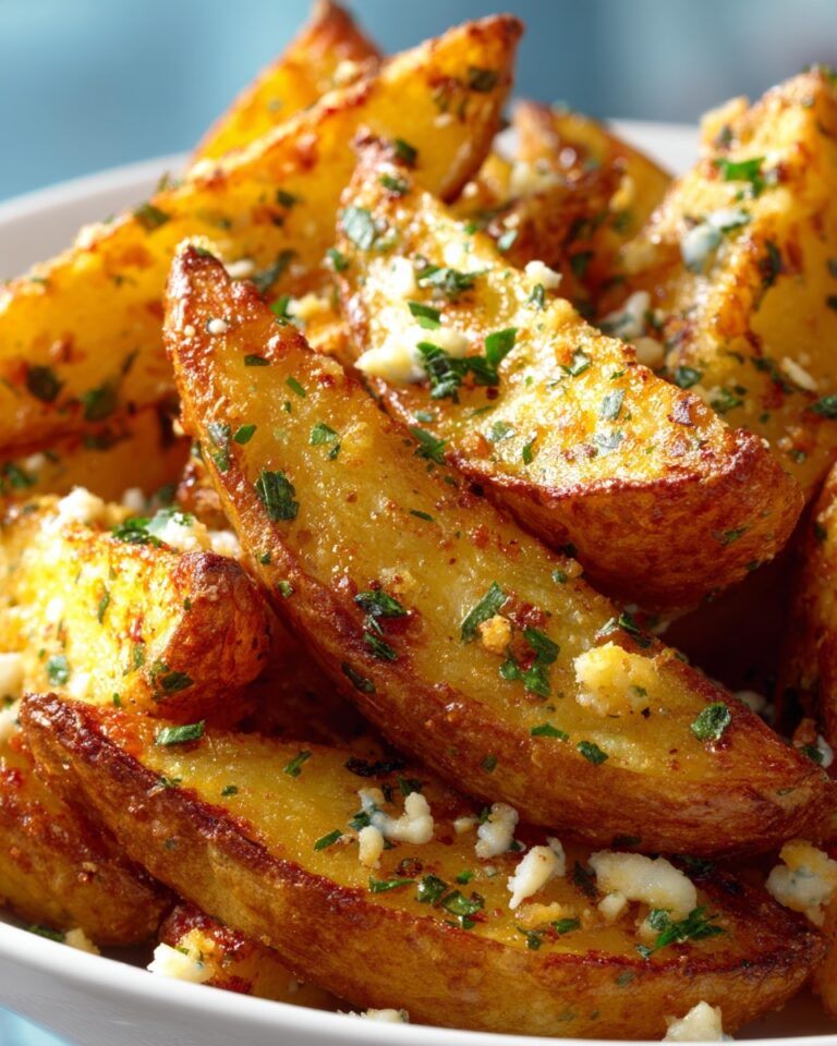 Baked Garlic Parmesan Fries Recipe