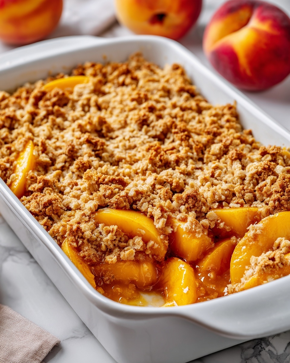 Old-Time Oven Peach Cobbler Recipe - Recipe Image