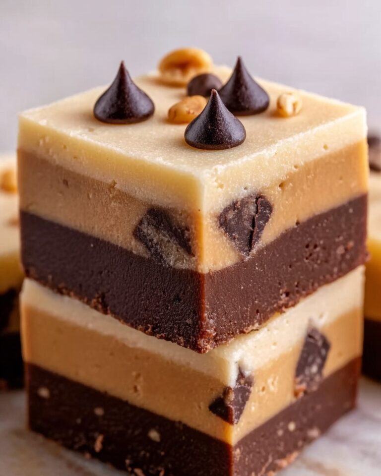Peanut Butter Chocolate Freezer Fudge Recipe