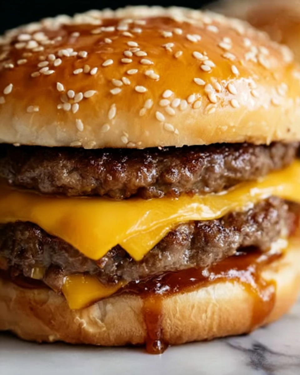 Juicy Teriyaki Parmesan Burgers with American Cheese Recipe - Recipe Image