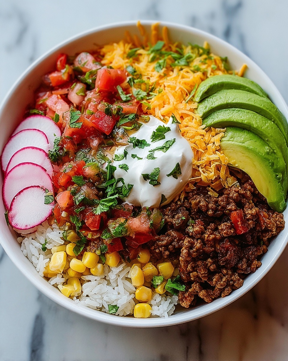 Taco Rice Bowl Recipe - Recipe Image