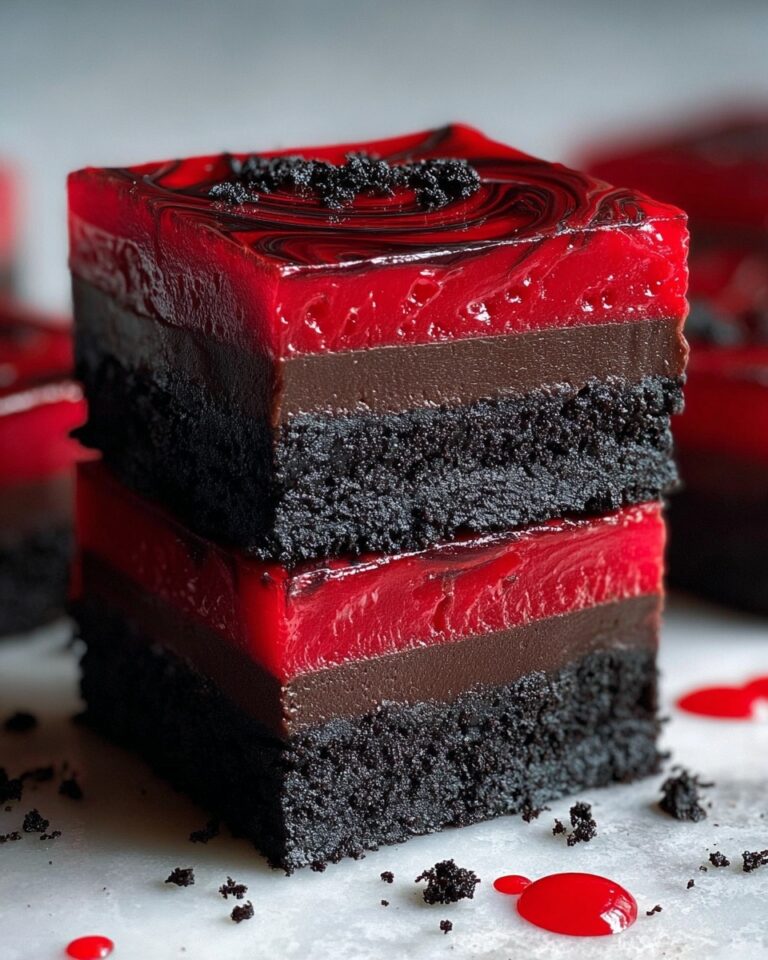 Vampire Fudge: Spooky Red Velvet Peanut Butter Chocolate Treat Recipe