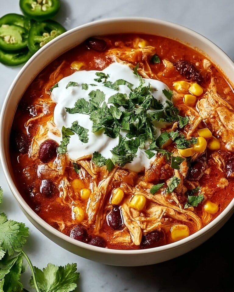 Hearty Crockpot Chicken Enchilada Casserole Recipe