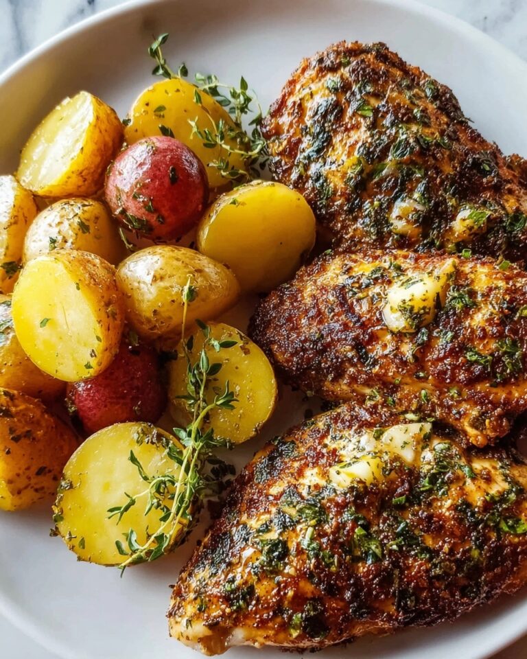 Garlic Parmesan Chicken and Potatoes Recipe