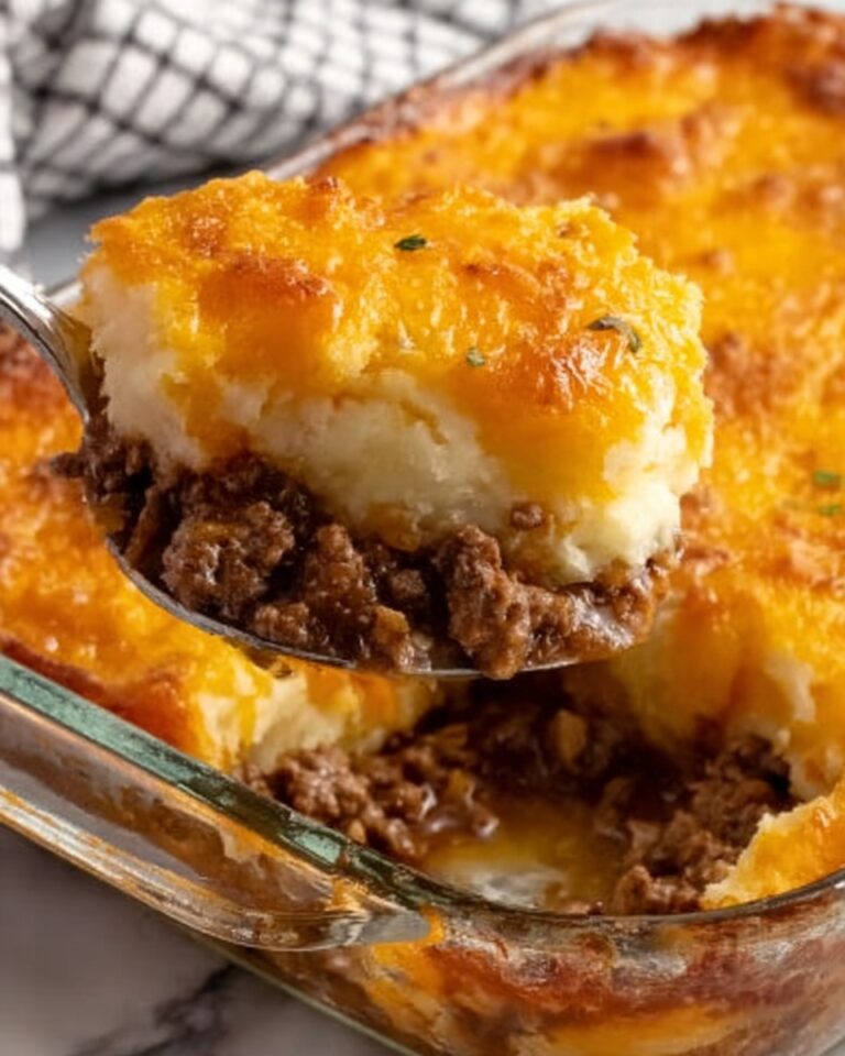 Cheddar Bay Ground Beef Cobbler Recipe