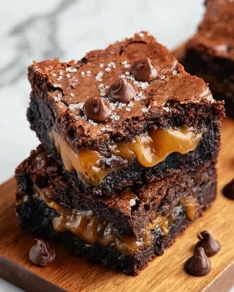 Caramel Chocolate Chunk Brownies Recipe