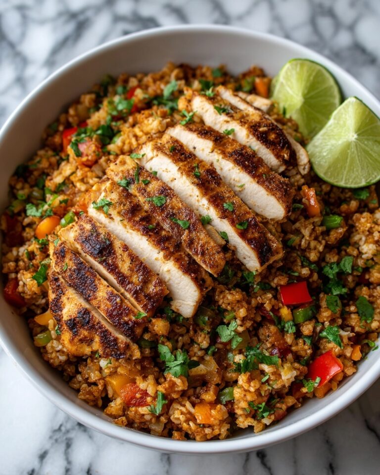 Chicken Fajita Rice Bowl (One Pan) Recipe