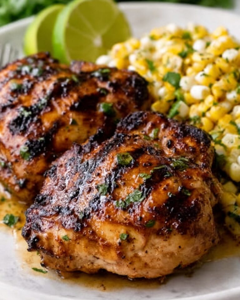Grilled Hot Honey Chicken with Lime Corn Salad Recipe