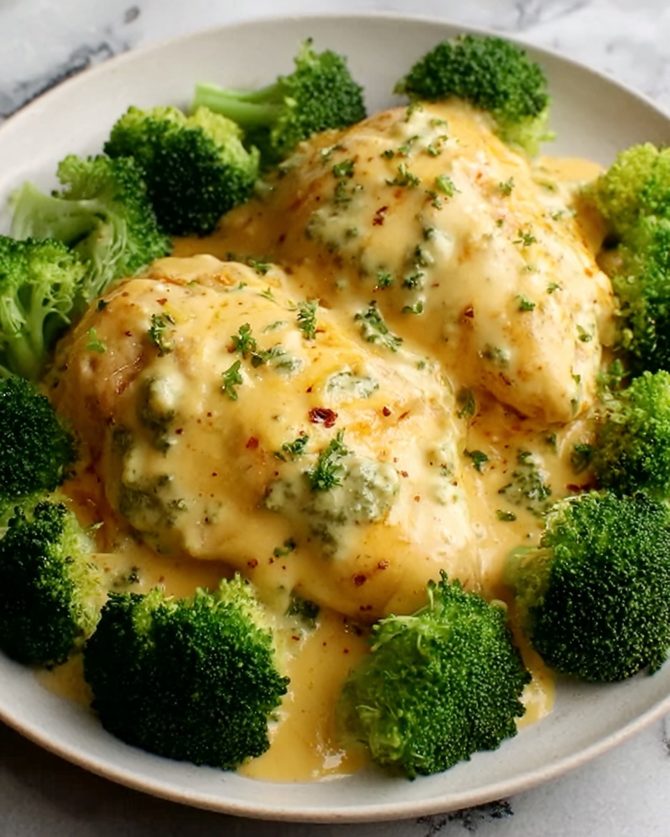 Creamy Cheesy Chicken with Broccoli Recipe - Recipe Image