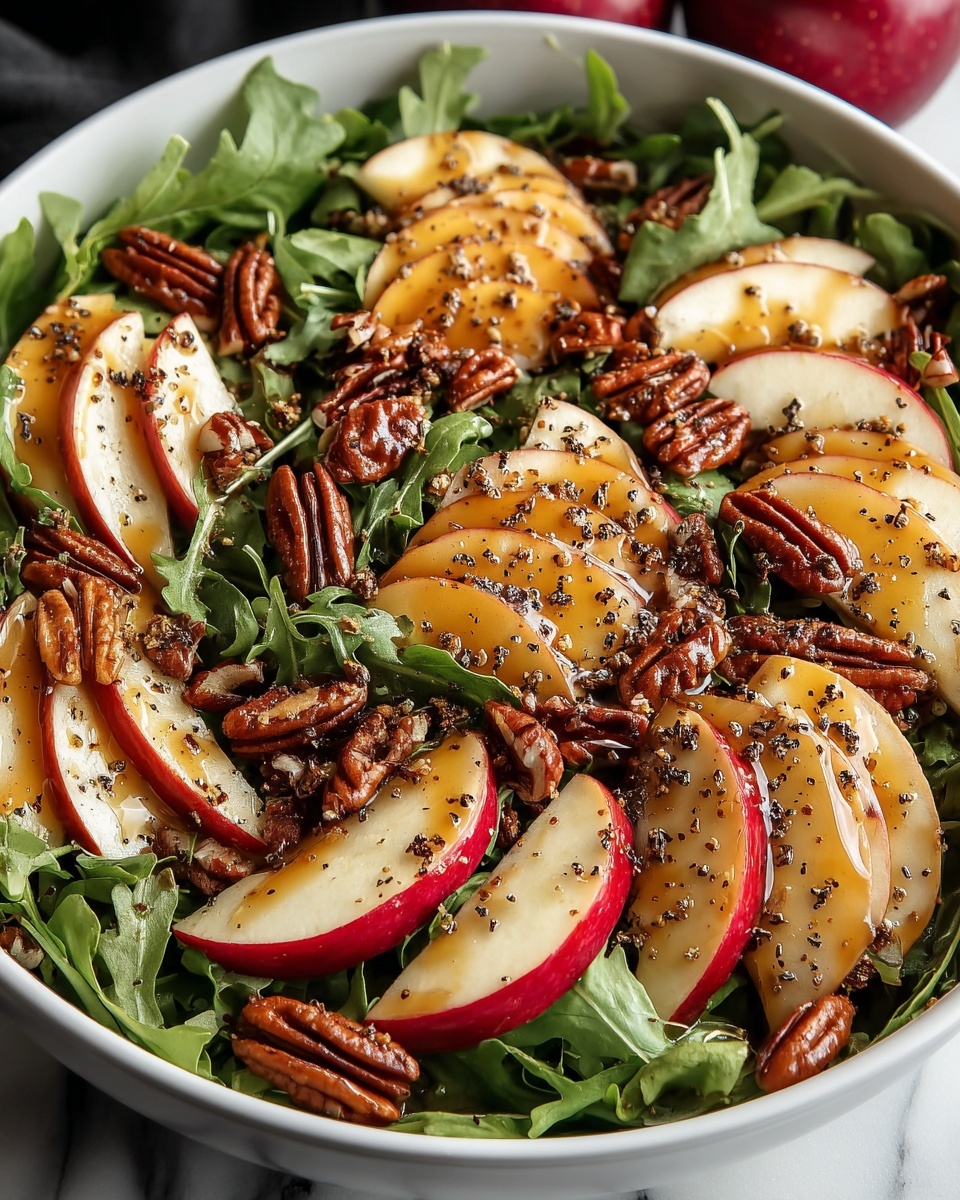 Apple Arugula Salad with Honey Balsamic Dressing Recipe - Recipe Image