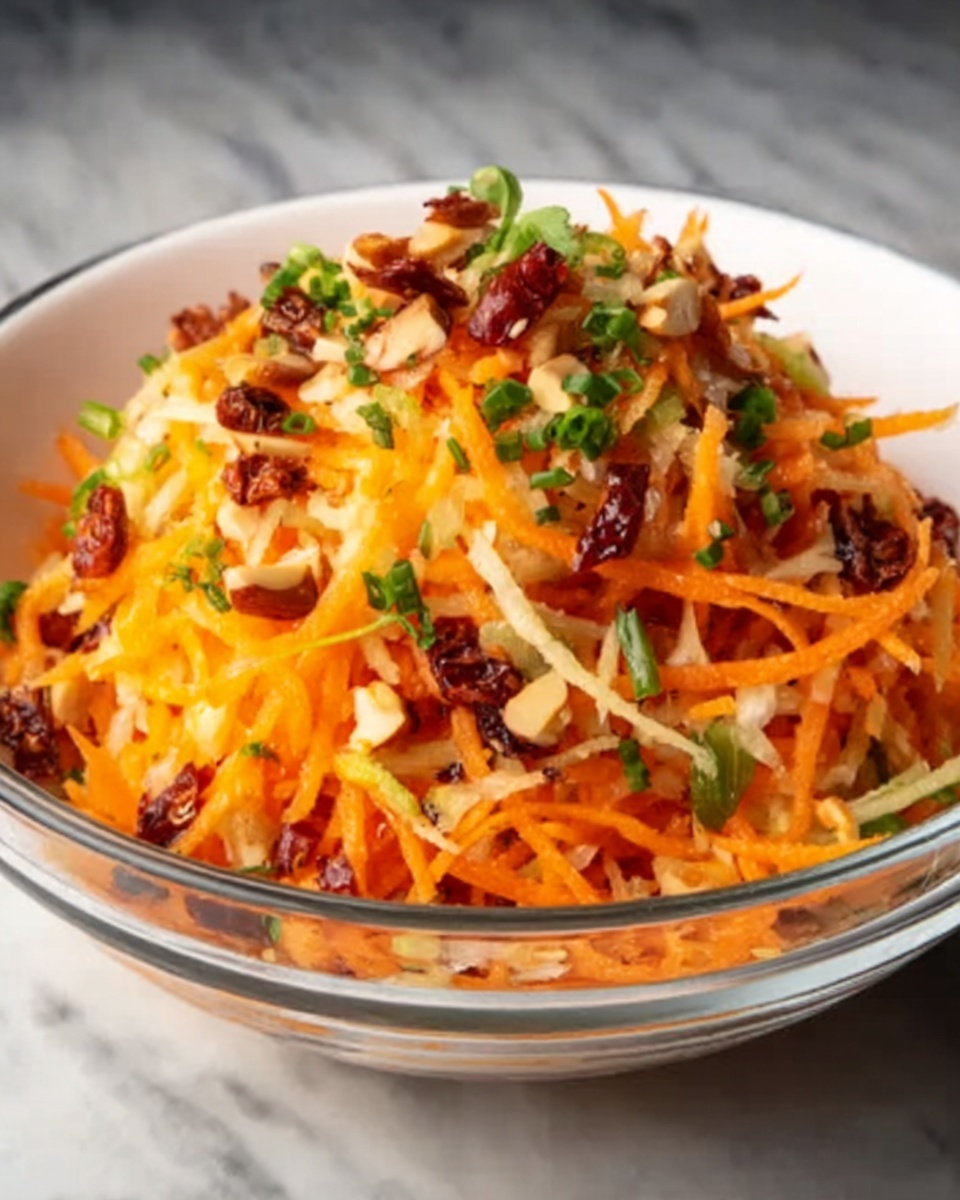 Carrot Apple Salad with Lemon Honey Dressing Recipe - Recipe Image