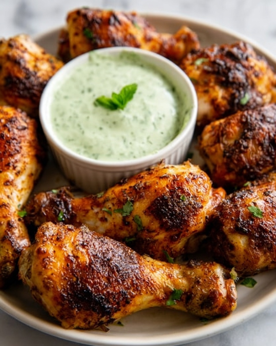 Peruvian-Style Roast Chicken with Green Sauce Recipe - Recipe Image