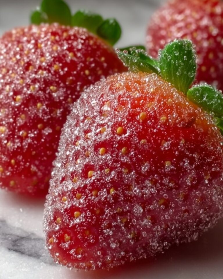 Rock Candy Sugar-Coated Strawberries Recipe