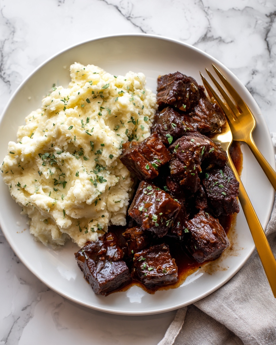 Asian-Inspired Creamy Braised Short Ribs Recipe - Recipe Image