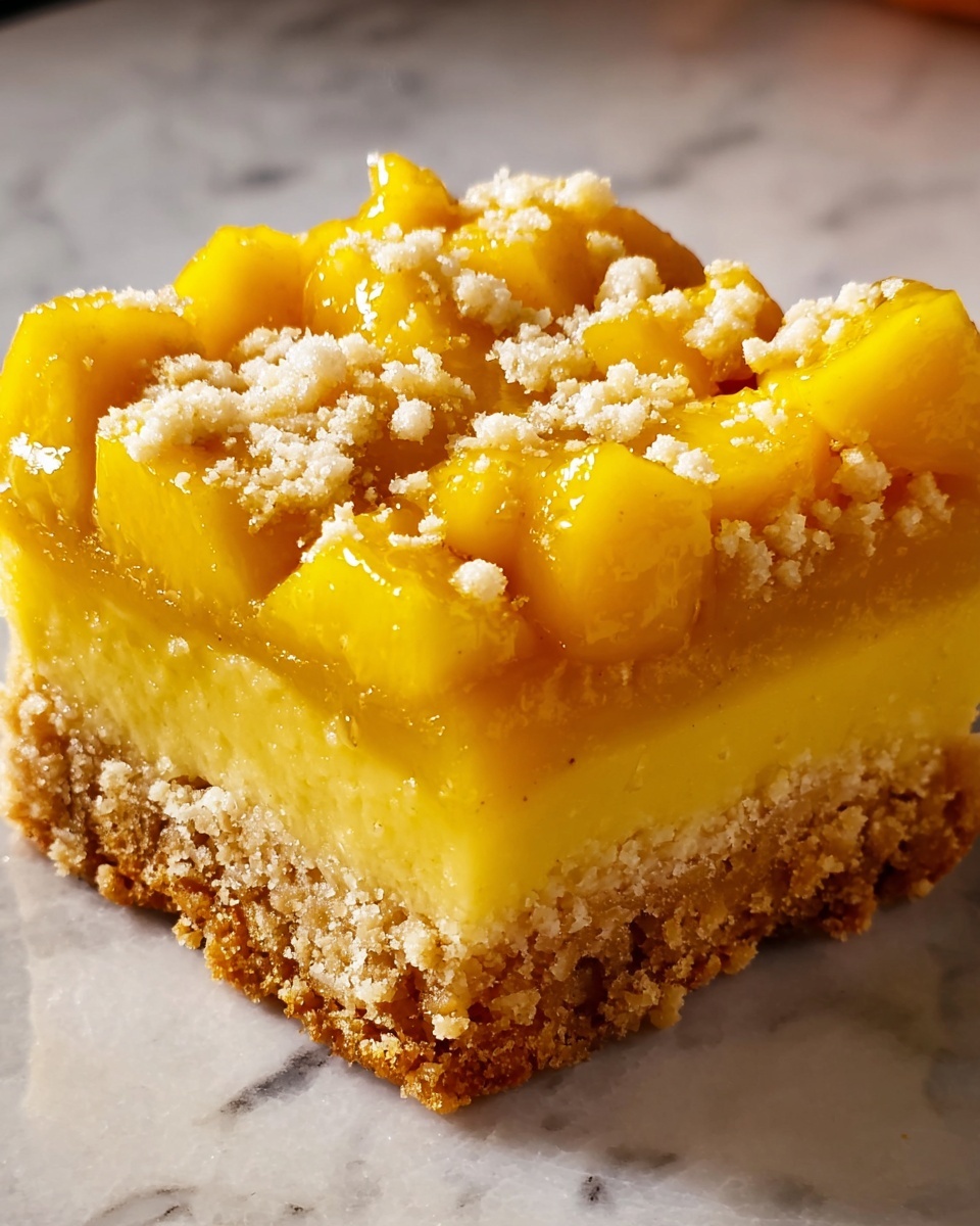 Mango Bars with Lime Glaze Recipe - Recipe Image