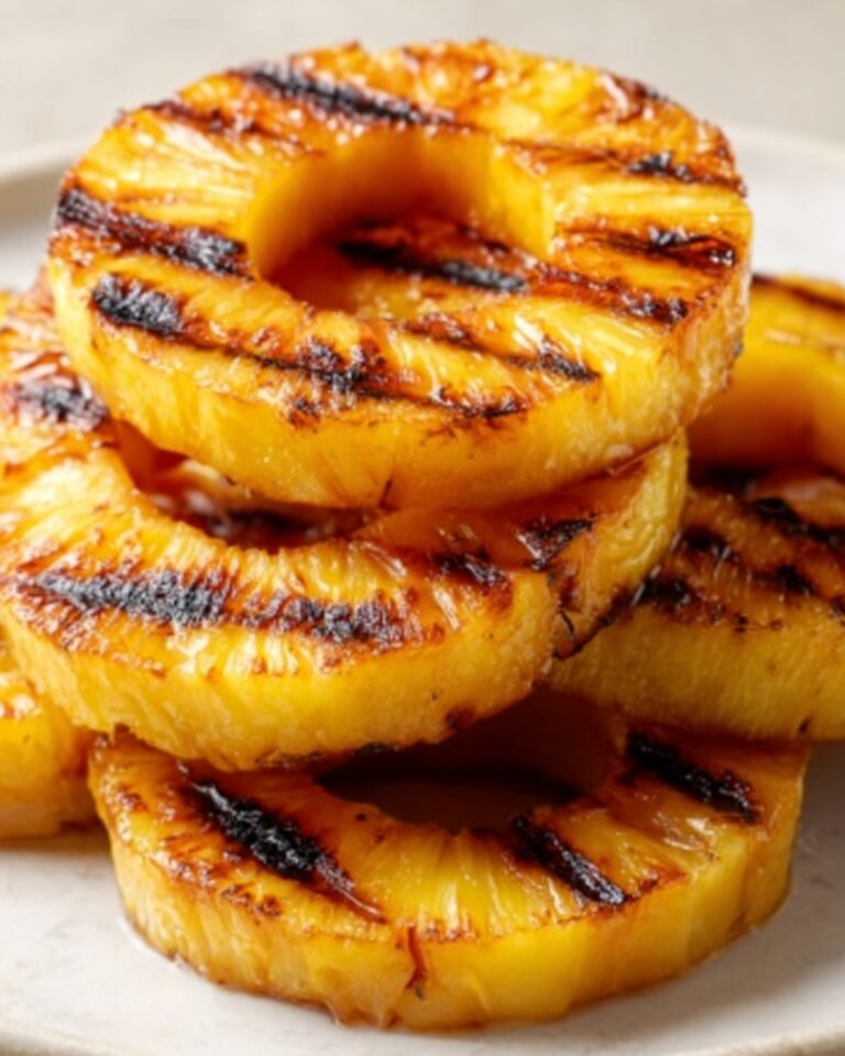 Grilled Pineapple with Lime and Coconut Glaze Recipe