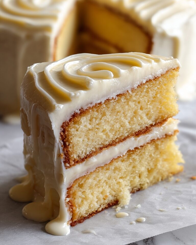 Vanilla Buttermilk Pound Cake with Cream Cheese Glaze Recipe