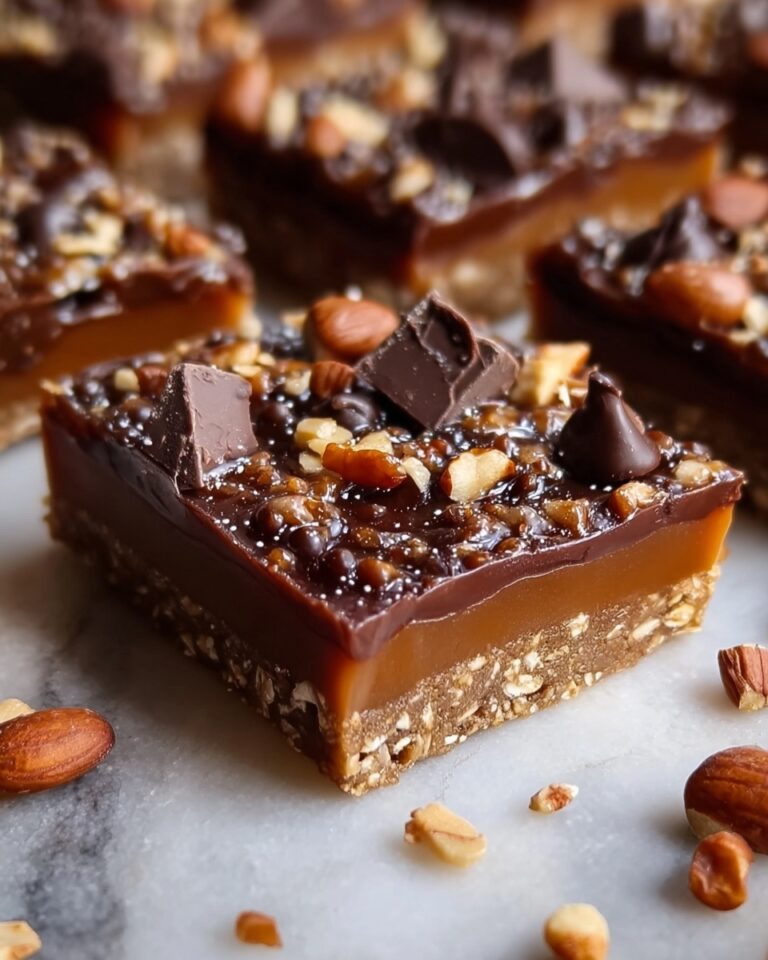 Caramel Chocolate Crunch Bars Recipe