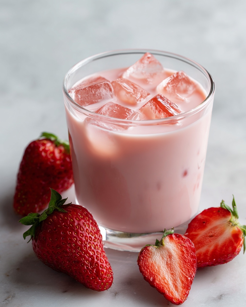 Strawberry Breeze – A Creamy and Refreshing Frozen Drink Recipe - Recipe Image