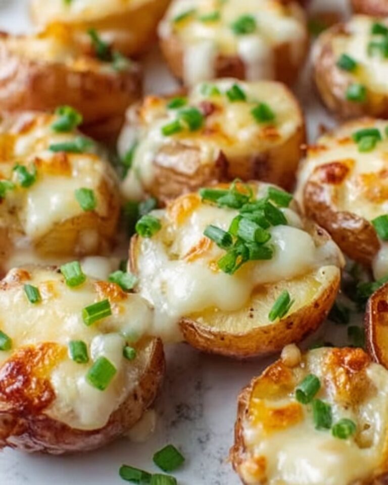 Cheesy Ranch Roasted Potatoes with Green Onion Garnish Recipe