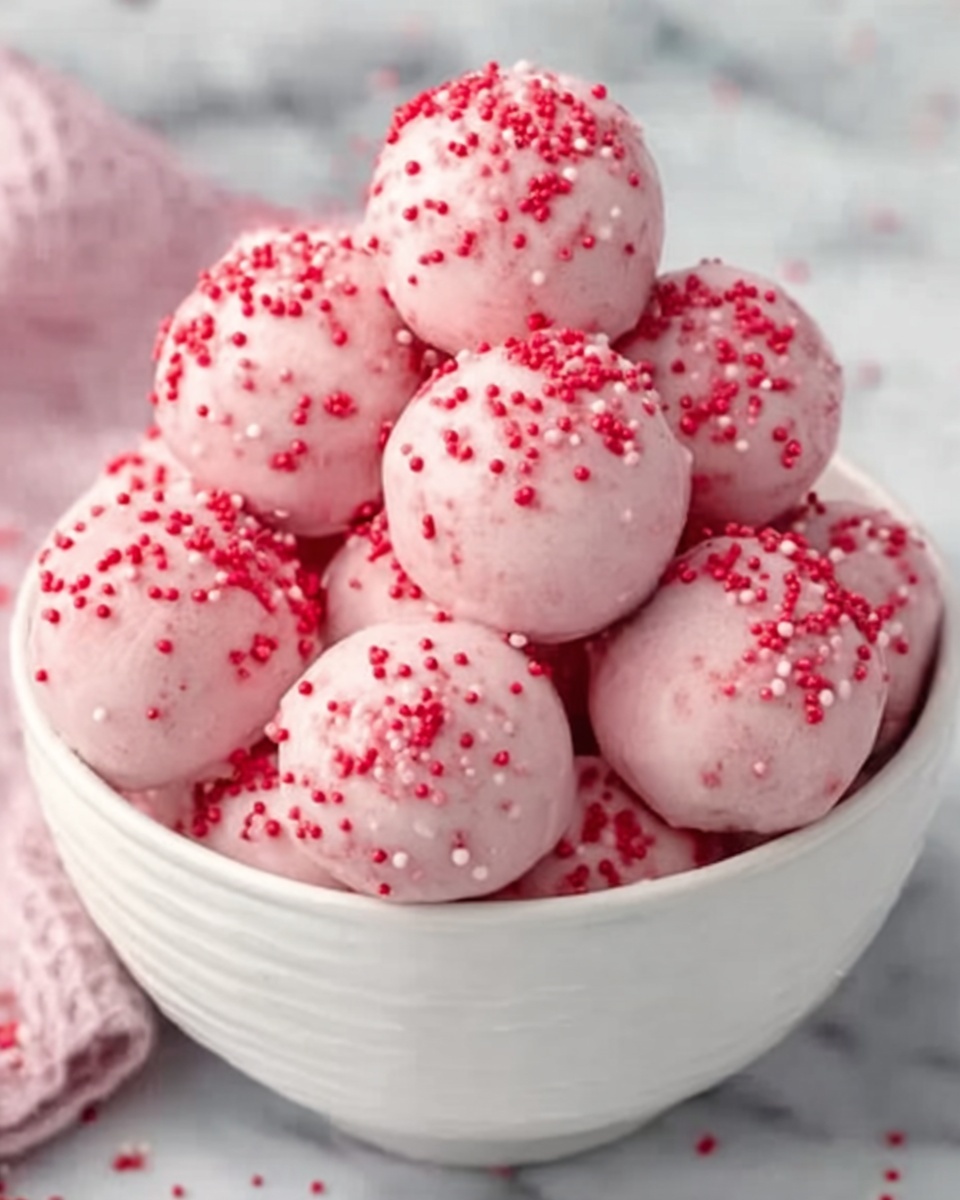 Strawberry Cake Balls Recipe - Recipe Image