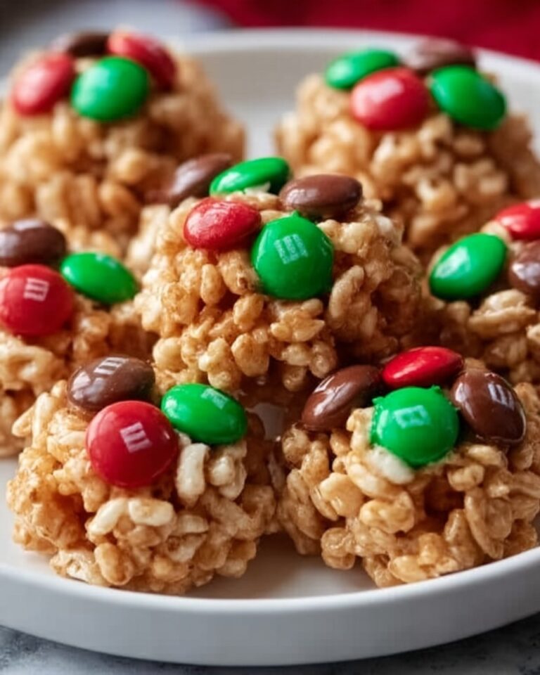 Christmas M&M Peanut Butter Clusters Recipe