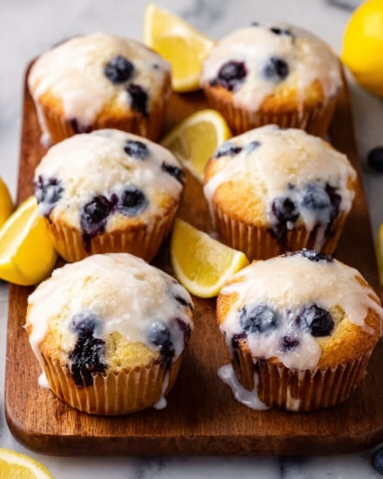 Blueberry Lemon Muffins with Lemon Glaze Recipe
