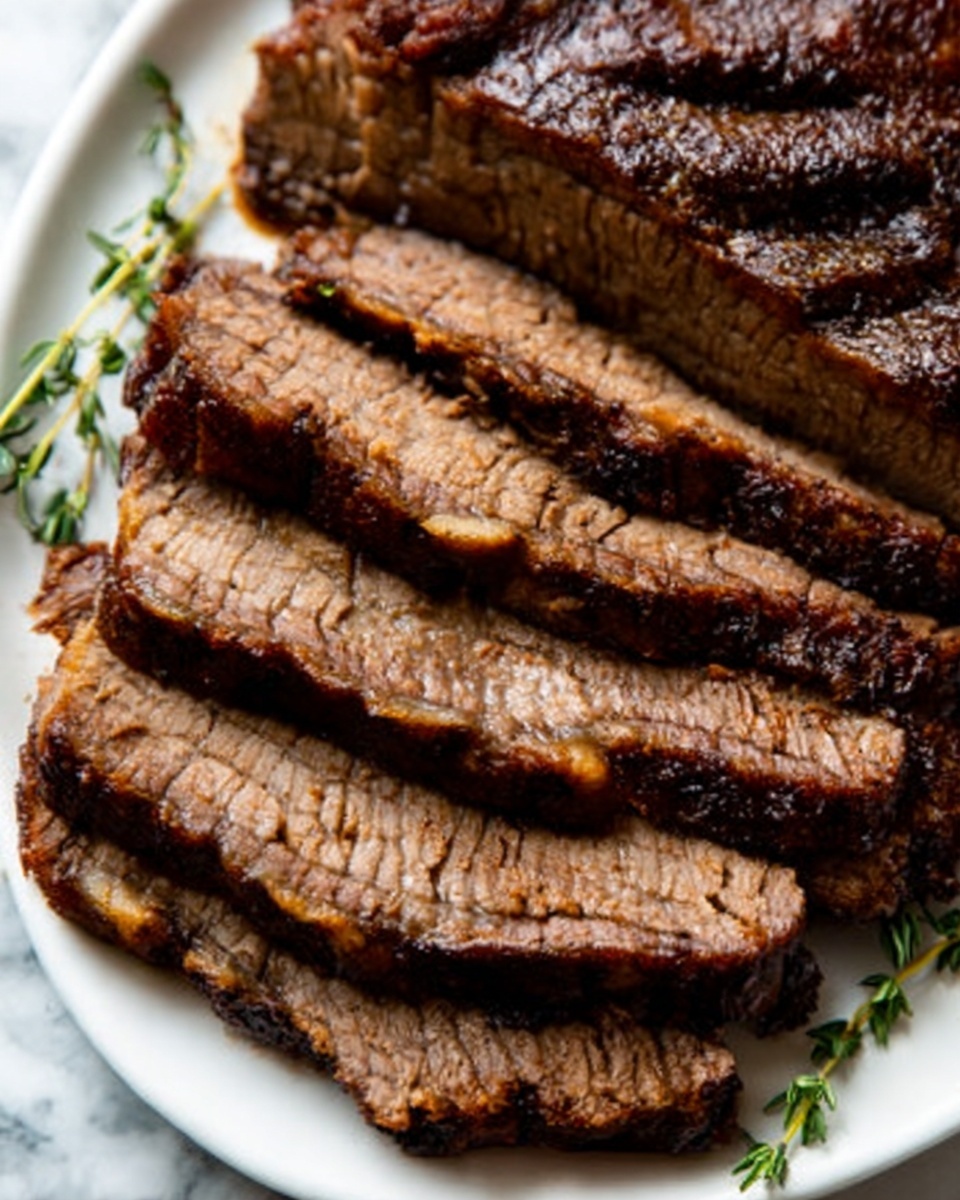 Slow Cooker Pot Roast with Carrots, Potatoes, and Rich Onion-Balsamic Gravy Recipe - Recipe Image