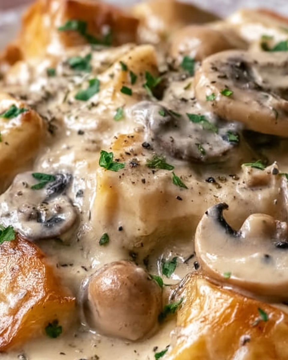 Creamy Chicken and Mushroom Bake Recipe - Recipe Image