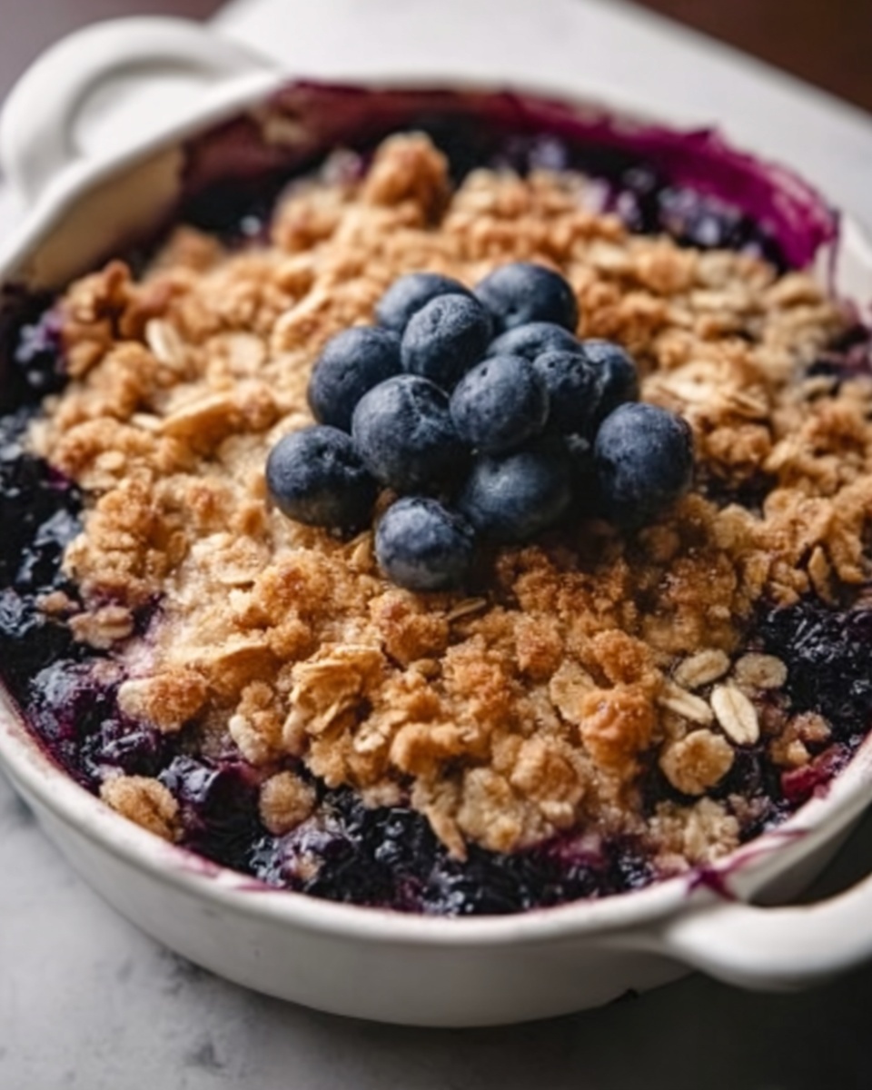 Blueberry Baked Oatmeal Crisp Recipe - Recipe Image